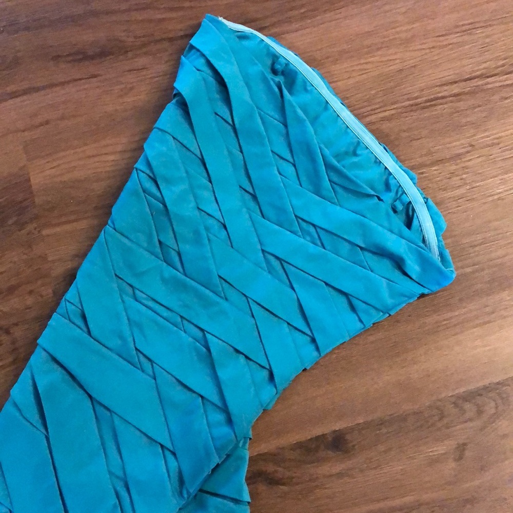 Teal strapless Nikibiki dress size small - Picture 3 of 4
